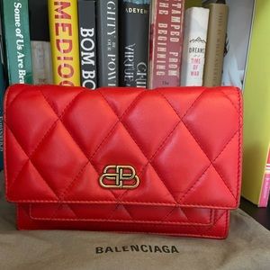 Authentic Balenciaga XS Sharp Leather Handbag